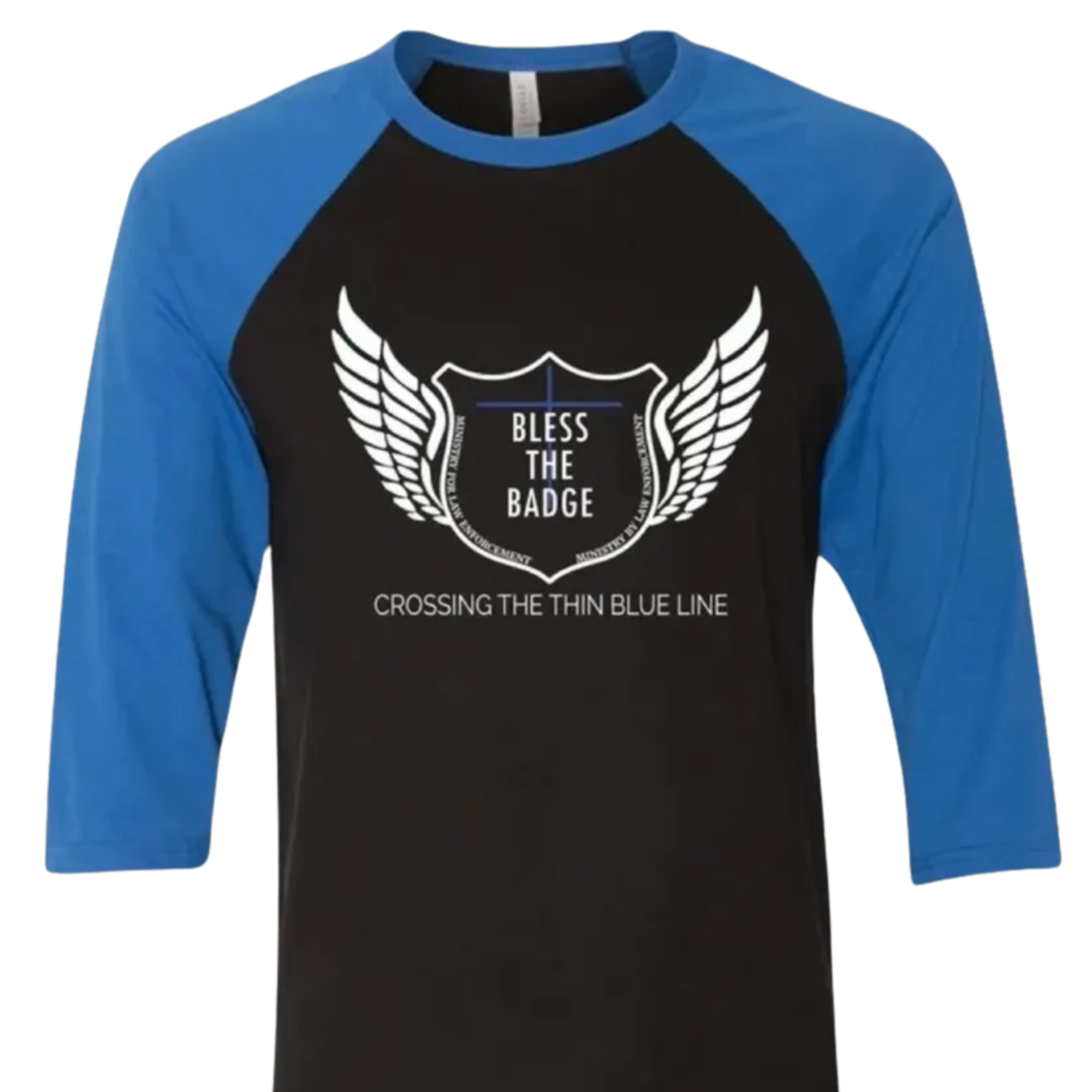 Bless The Badge Baseball T-Shirt (original colors)