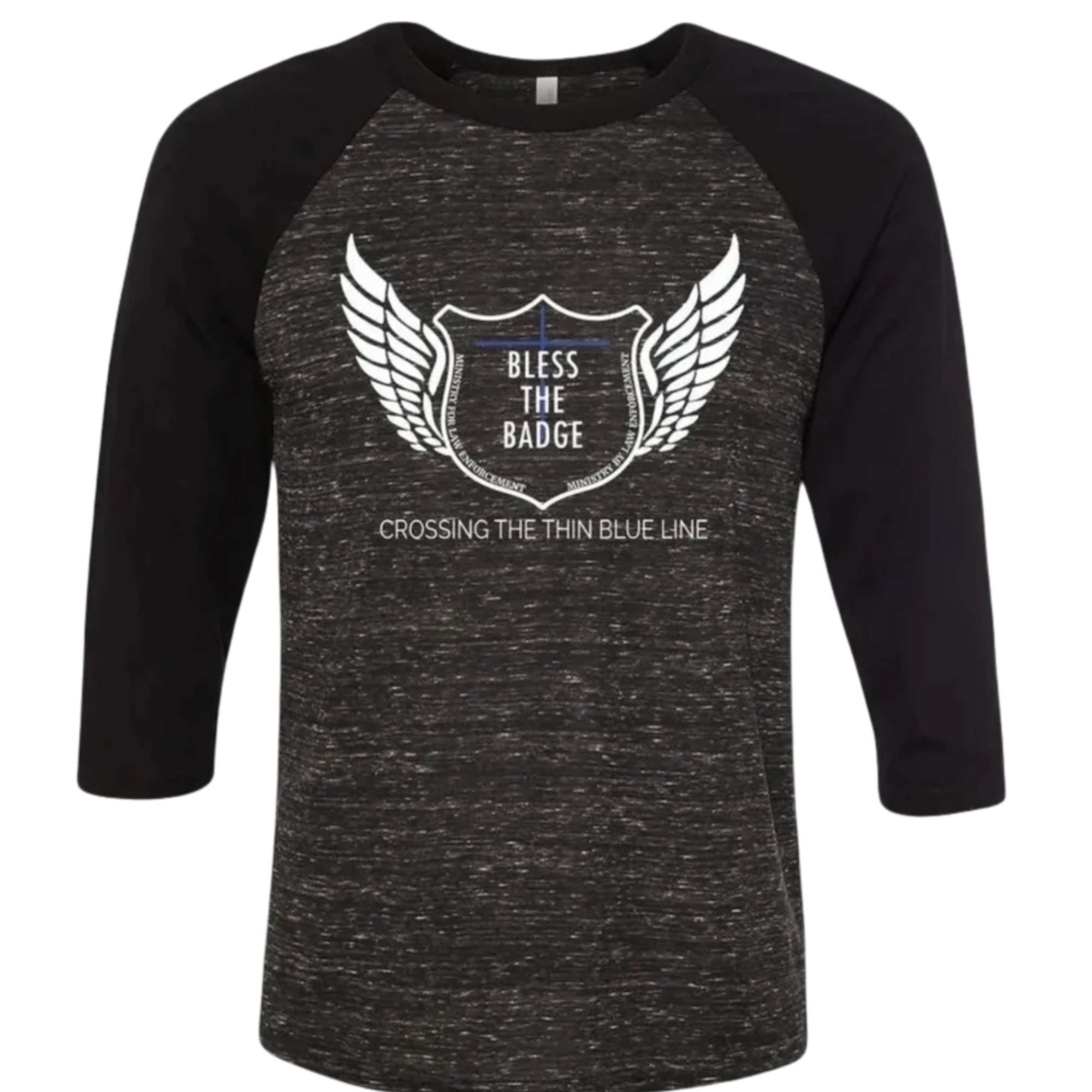 Bless The Badge Baseball T-Shirt (original colors)