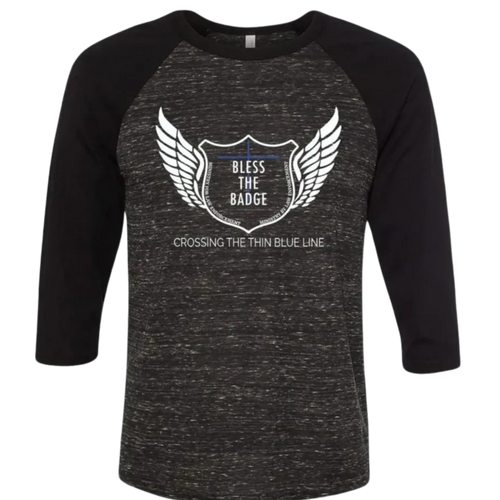 Bless The Badge Baseball T-Shirt (original colors)