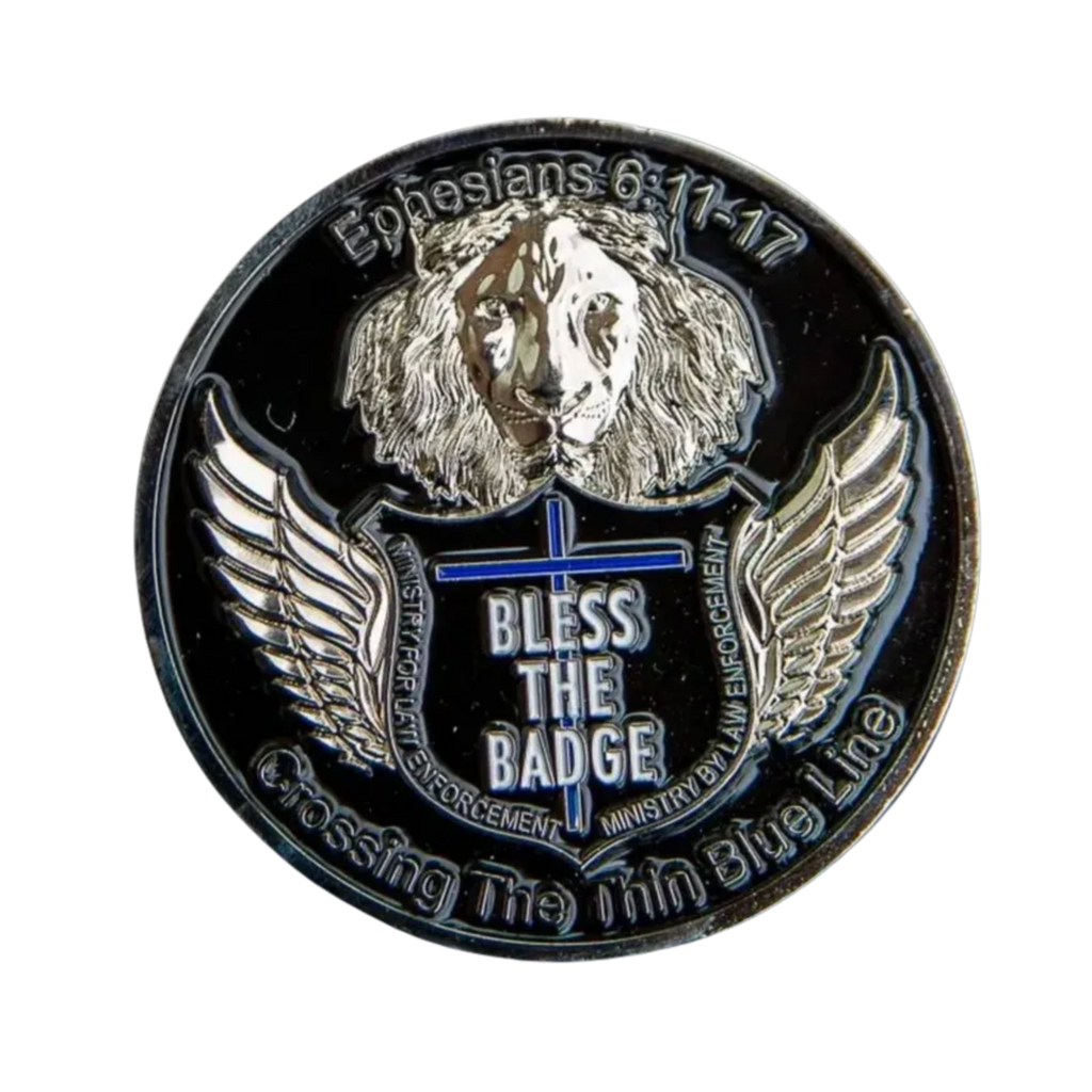 Bless The Badge Challenge Coin