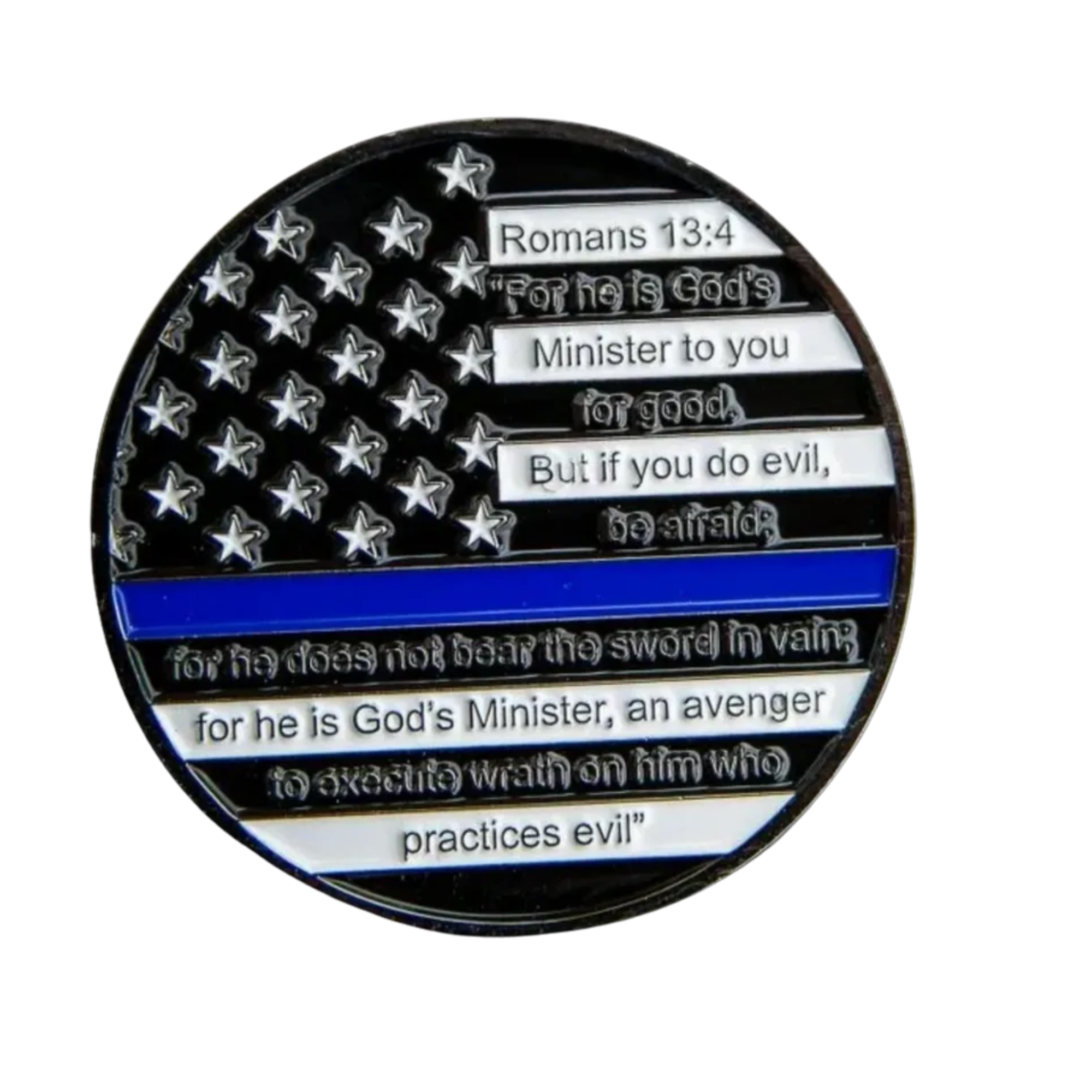 Bless The Badge Challenge Coin