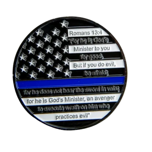 Bless The Badge Challenge Coin